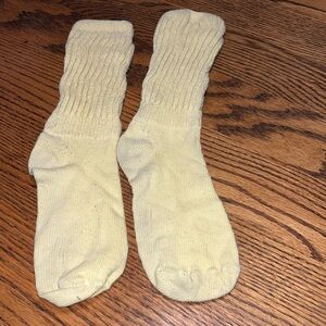 Women’s Vintage Yellow Slouch scrunch Socks. Gently used. Smoke free home.